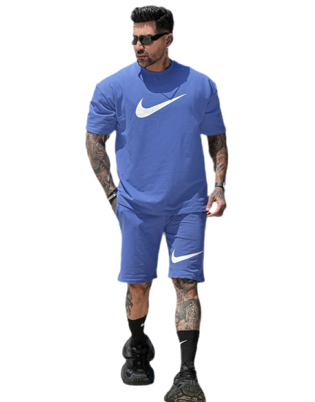 تیشرت و شلوارک پارچه دو نخ