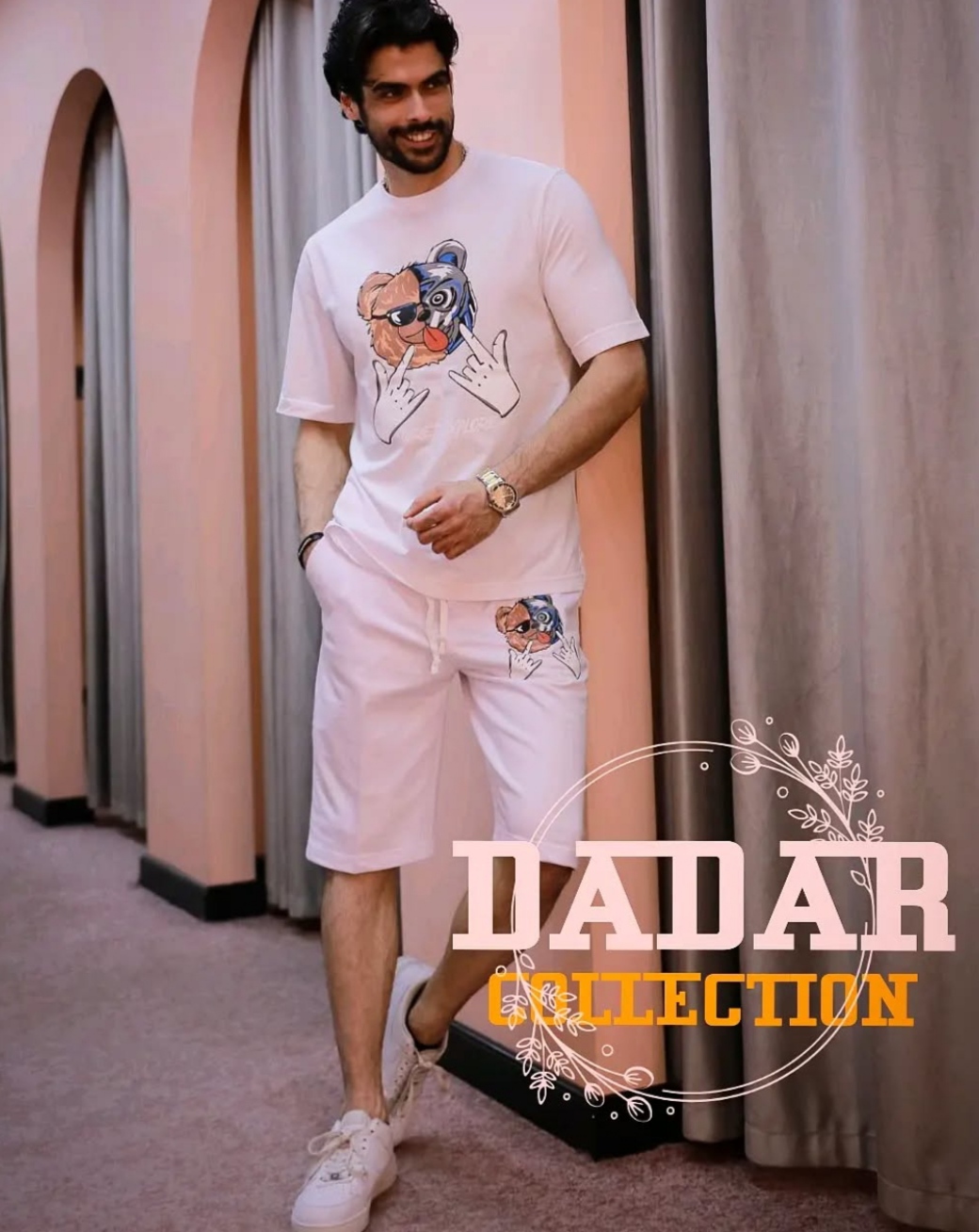 تیشرت و شلوارک طرح تدی