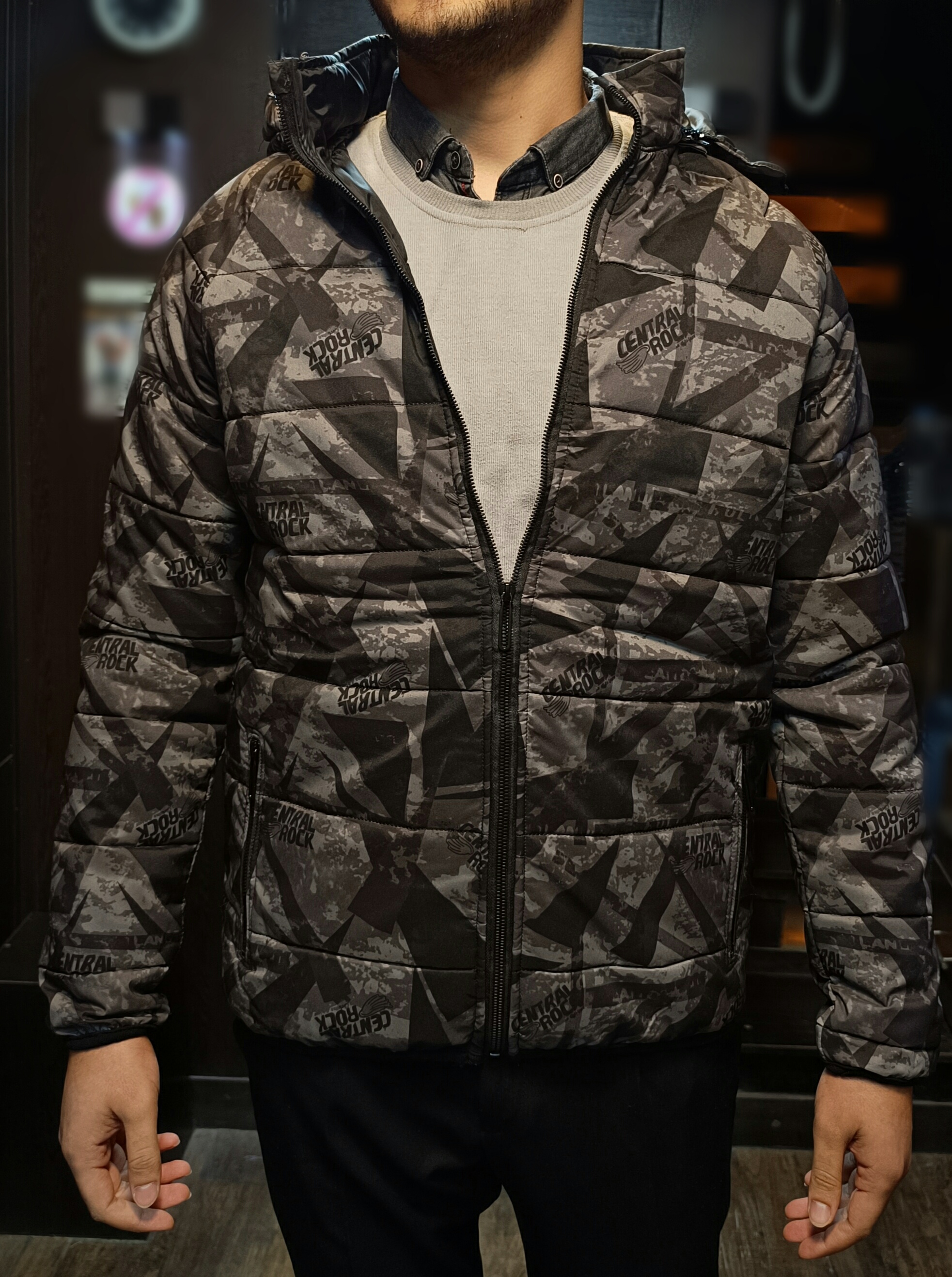 کاپشن شعمی کلاه دار