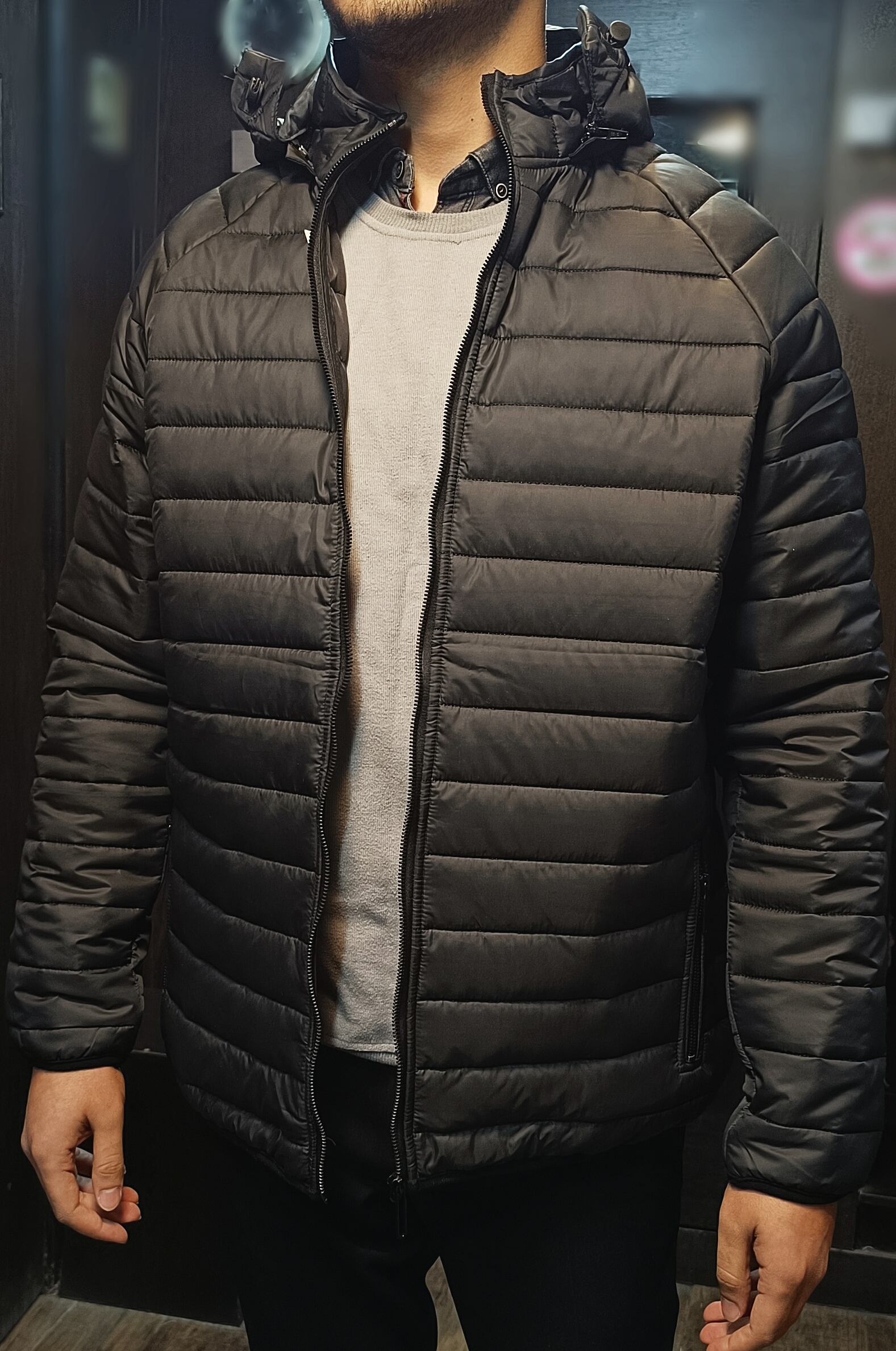 کاپشن شعمی کلاه دار